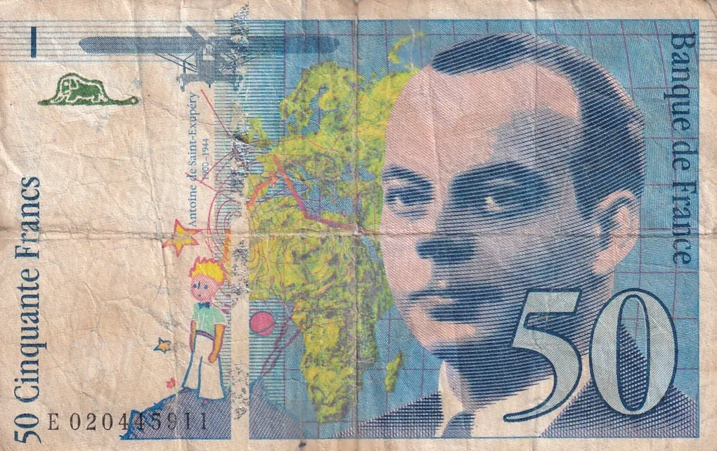 France 50 Francs (Saint-Exupéry) Rare World Note#B2