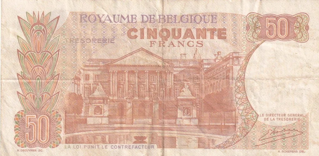 Belgium 50 Francs (Baudouin I) Rare World Note#B2