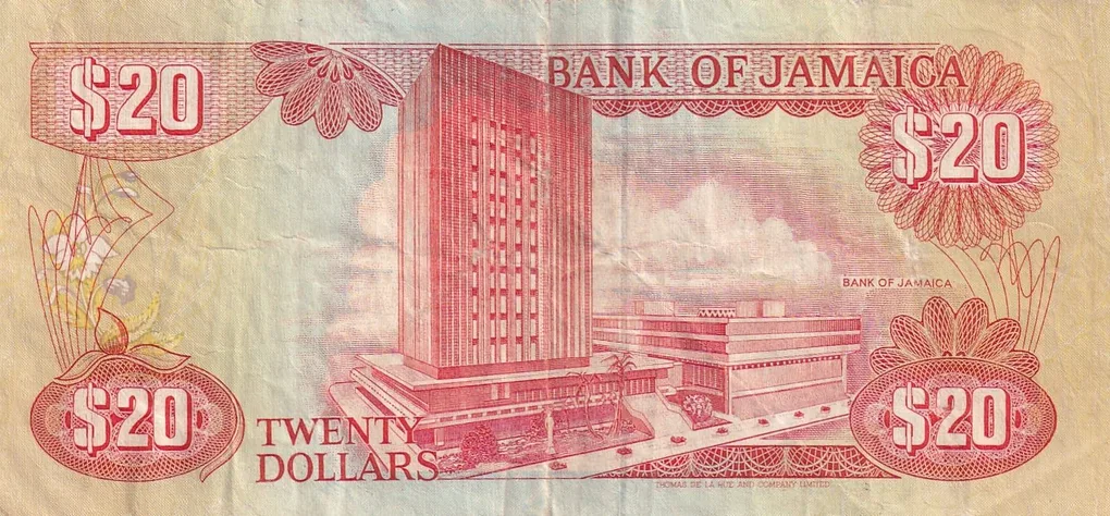 Jamaica 20 Dollars (Jamaica act) Rare World Note#B2