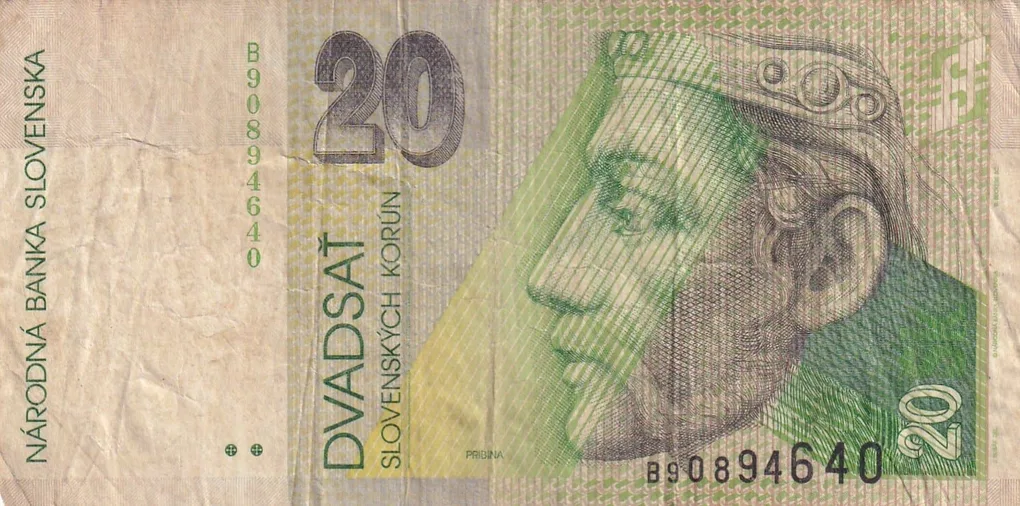 Slovakia 20 Korun Rare World Note#B2
