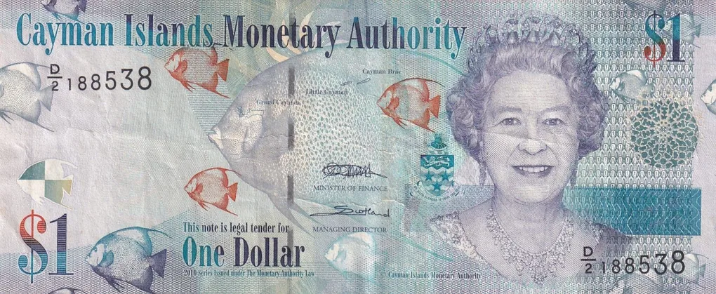 United Kingdom (Cayman Islands) 1 Dollar - Elizabeth II (D Series) Rare World Note#B2