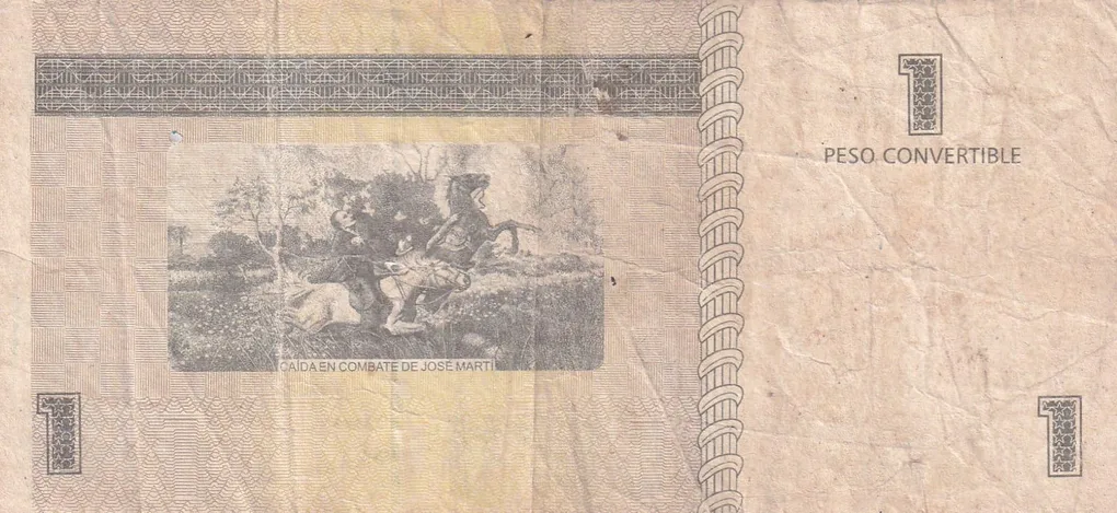 Cuba 1 Peso Convertible Rare World Note #B2