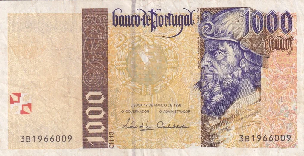 Portugal 1000 Escudos Rare Note #B2