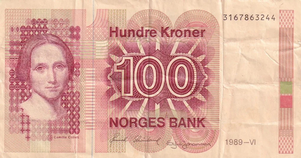 Norway 100 Kroner (Collet; pattern) Rare World Note#B2