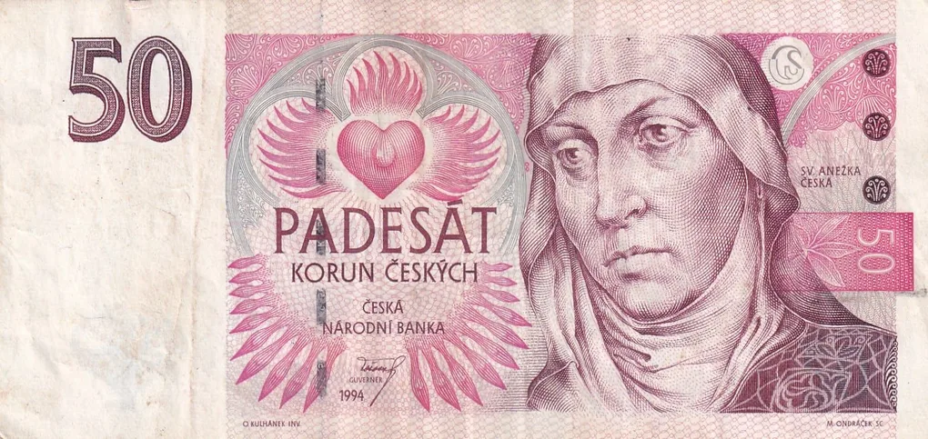 Czech 50 Korun Rare Note #B2