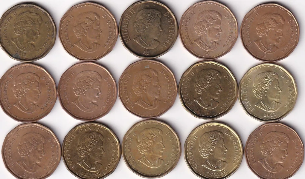 15 Different Canada One Dollar Commemorative Coin (15 Pcs) Coin Set #Z-126