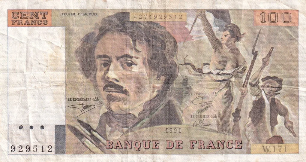 France 100 Francs foreign Note