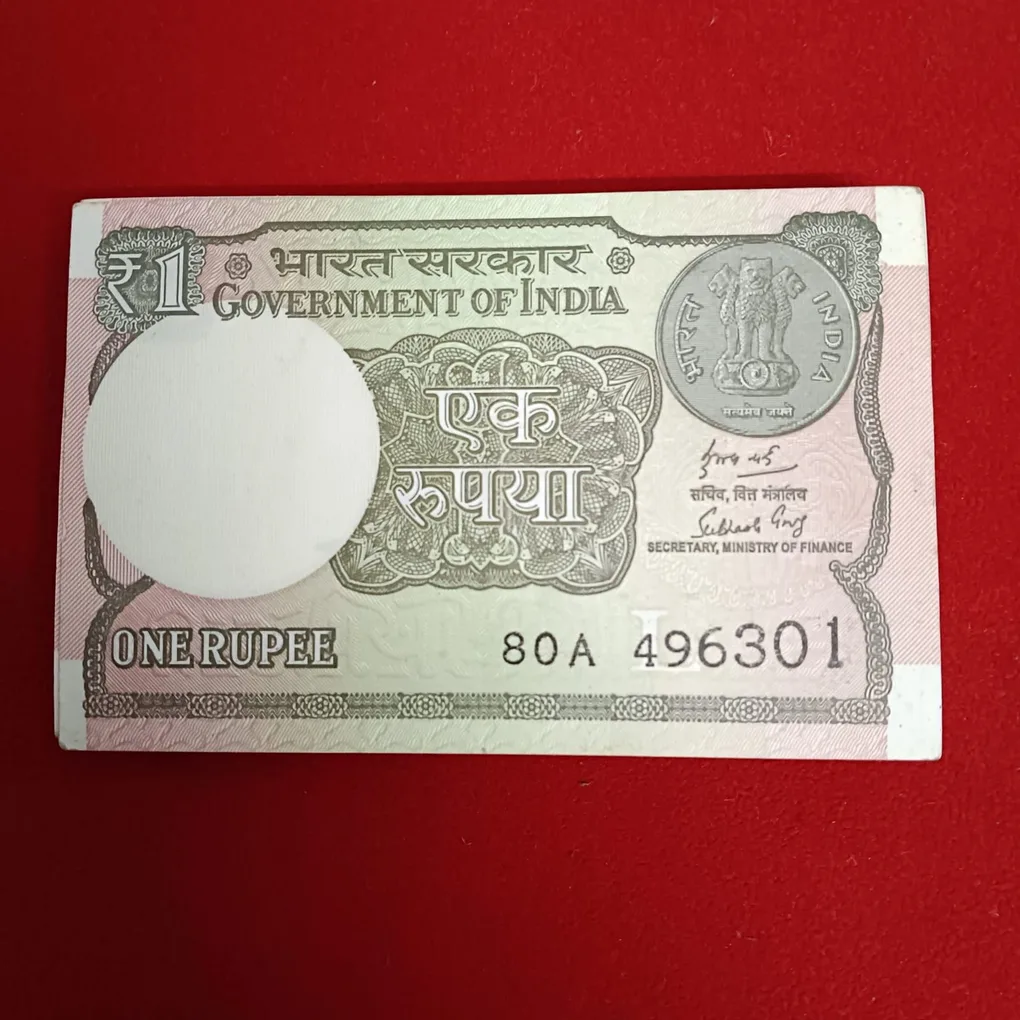 One Rs Full Bundle Finance Secretary Subash Garg 2018 Year Unc Condition 496301