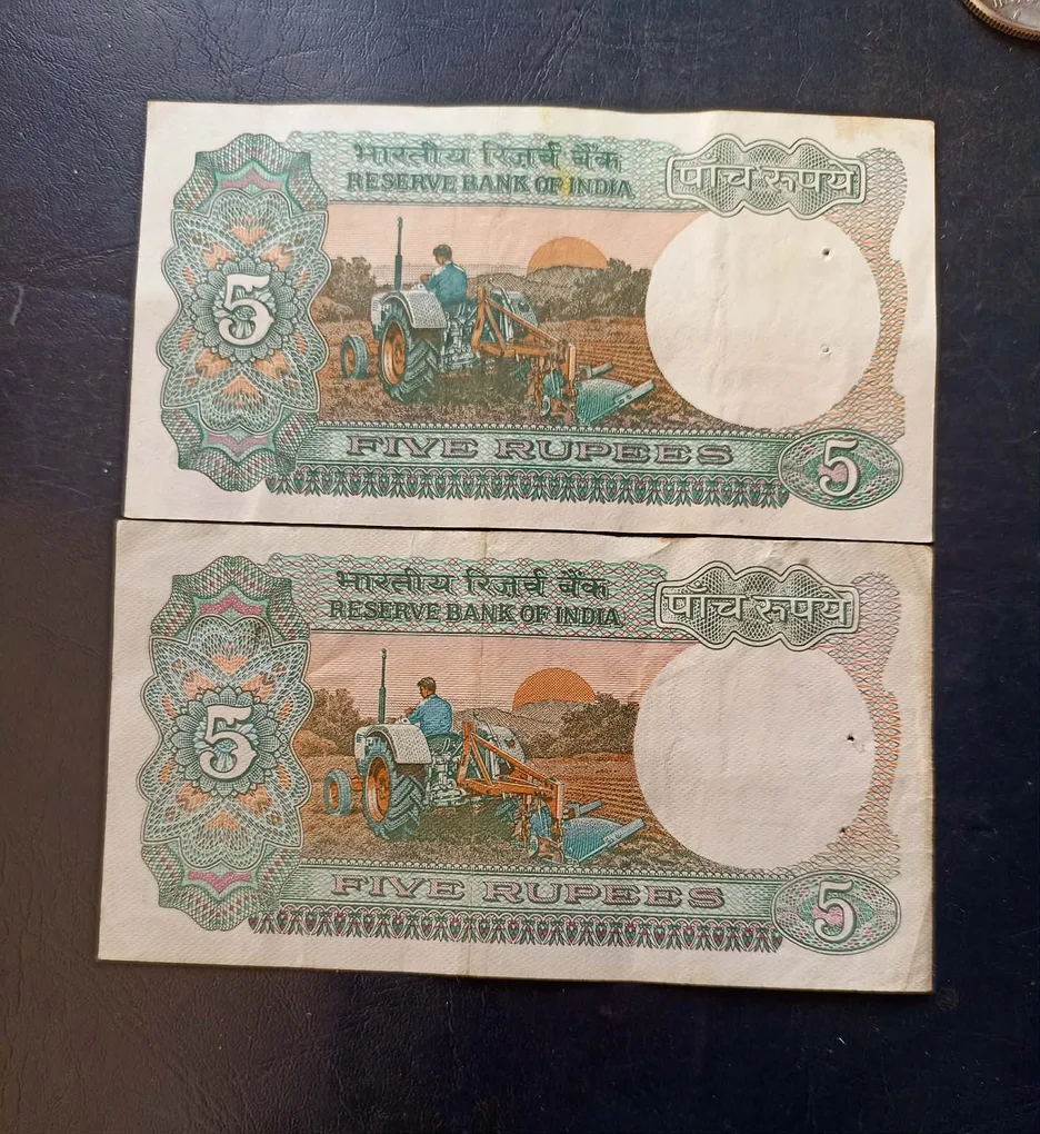 Reserve Bank of India Denominaton 5₹ Condition unc Governor Vimal jalan A n Malhotra Same and similar set are available