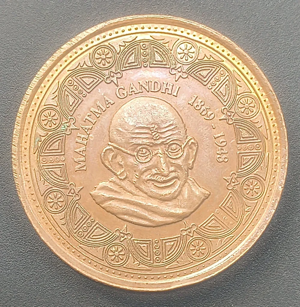 75 Anniversary Of Dandi March 1930-2005 Mahatma Gandhi Medallion Token (Weight 67.12 g) Rare Medal#D-220