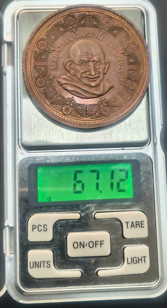 75 Anniversary Of Dandi March 1930-2005 Mahatma Gandhi Medallion Token (Weight 67.12 g) Rare Medal#D-220