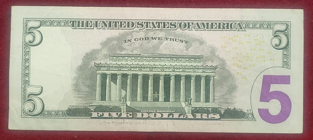 United States 5 Dollars (Federal Reserve) Rare Note #B-2