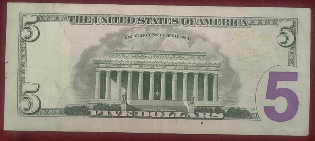 United States 5 Dollars (Federal Reserve) Rare Note #B-2