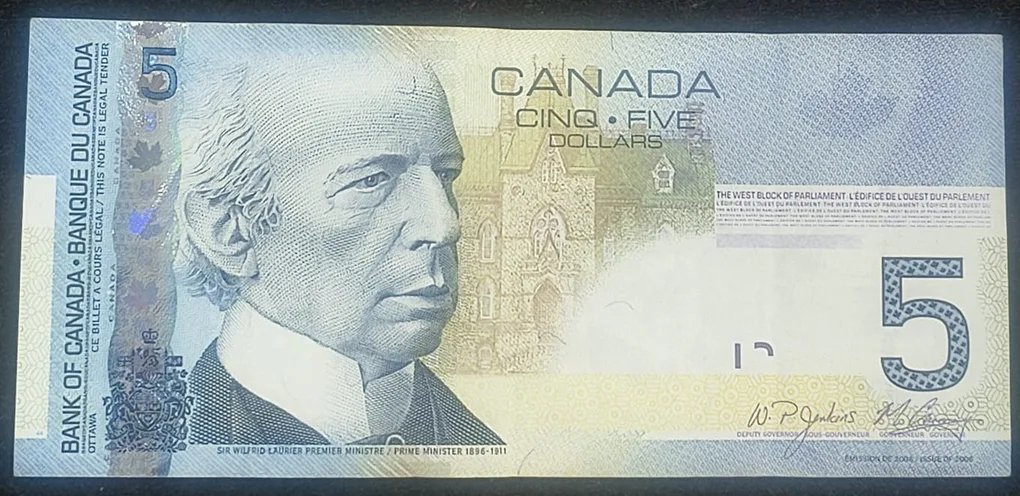 Canada 5 Dollars Rare Bank Note#B-2