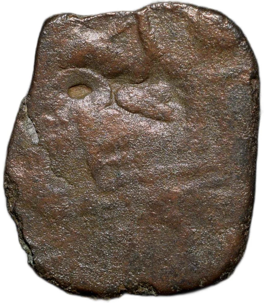 Copper Coin of Kochhikiputra Satakarni (1st Cen. BC) of Satavahan Dynasty Rare
