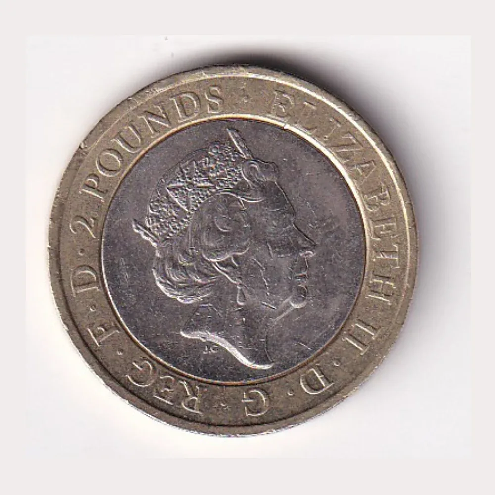 United Kingdom 2 Pounds 2016 (Elizabeth II 5th portrait; The Army) Rare Commemorative Bimetallic Coin