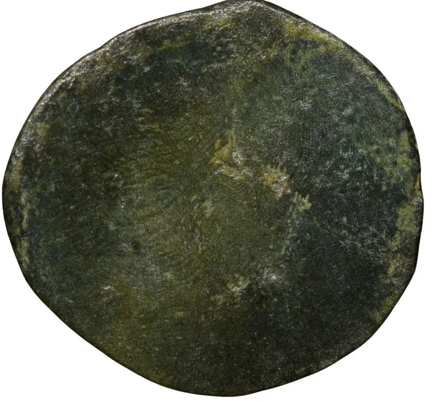 Potin Coin of Kadambas of Banavasi(AD325-620) with Sankha within dotted circle Rare