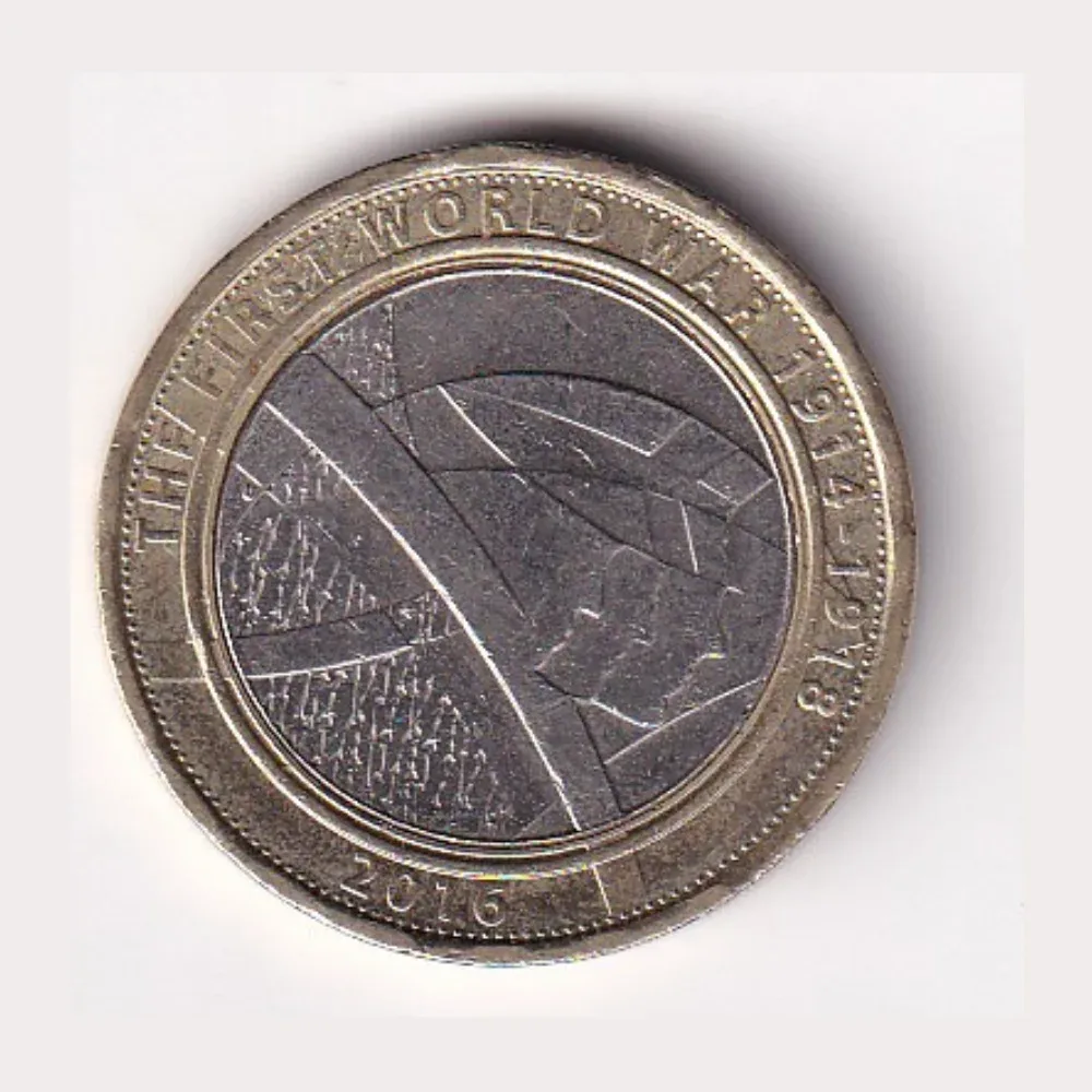 United Kingdom 2 Pounds 2016 (Elizabeth II 5th portrait; The Army) Rare Commemorative Bimetallic Coin