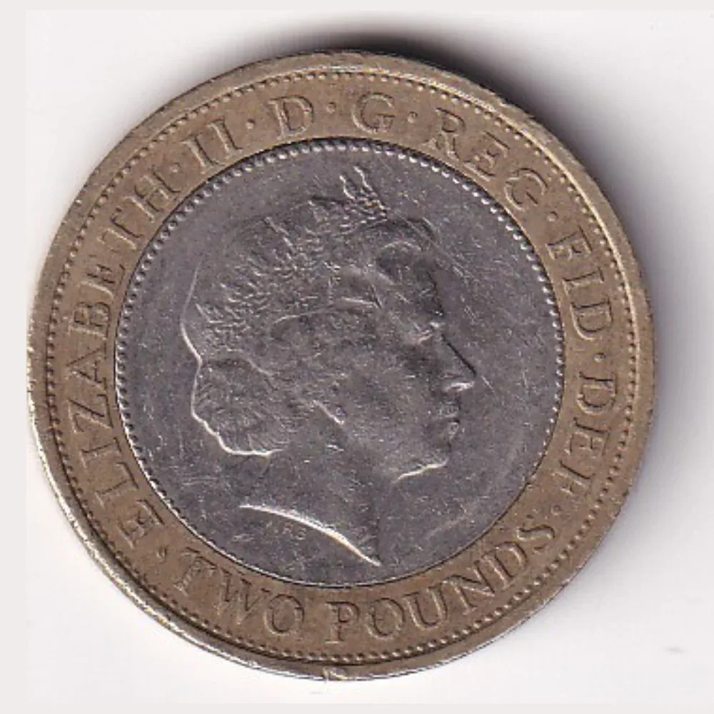 United Kingdom 2 Pounds 2014 (Elizabeth II ; World War I) Rare Commemorative Bimetallic Coin