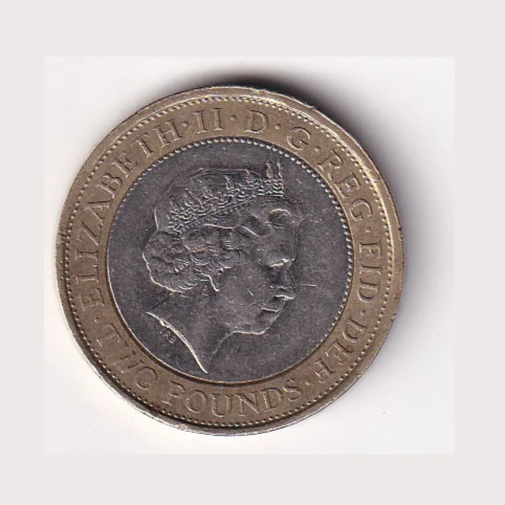 United Kingdom 2 Pounds 2007 (Elizabeth II Abolition of Slave Trade) Rare Commemorative Bimetallic Coin