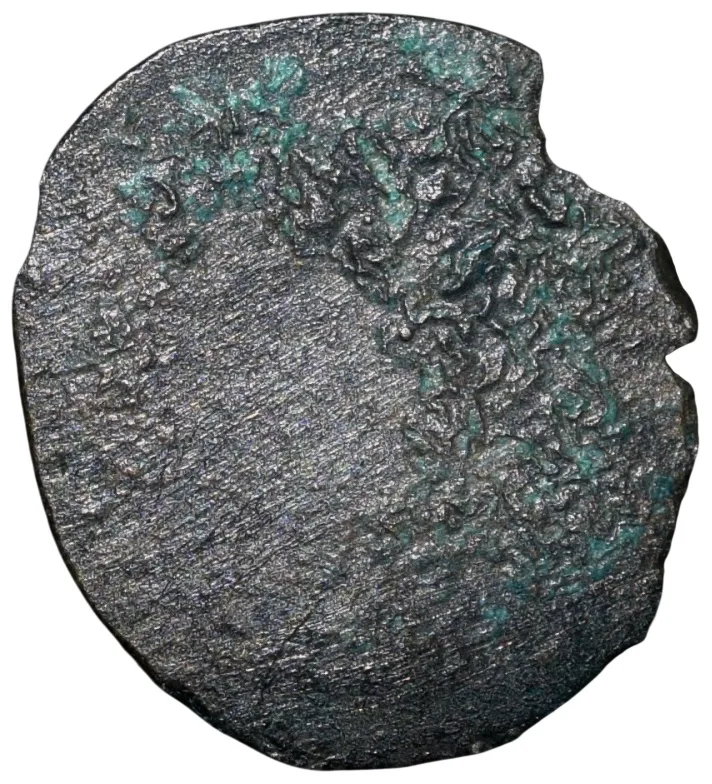 Potin Coin of Kadambas of Banavasi(AD325-620) with Sankha within dotted circle Rare