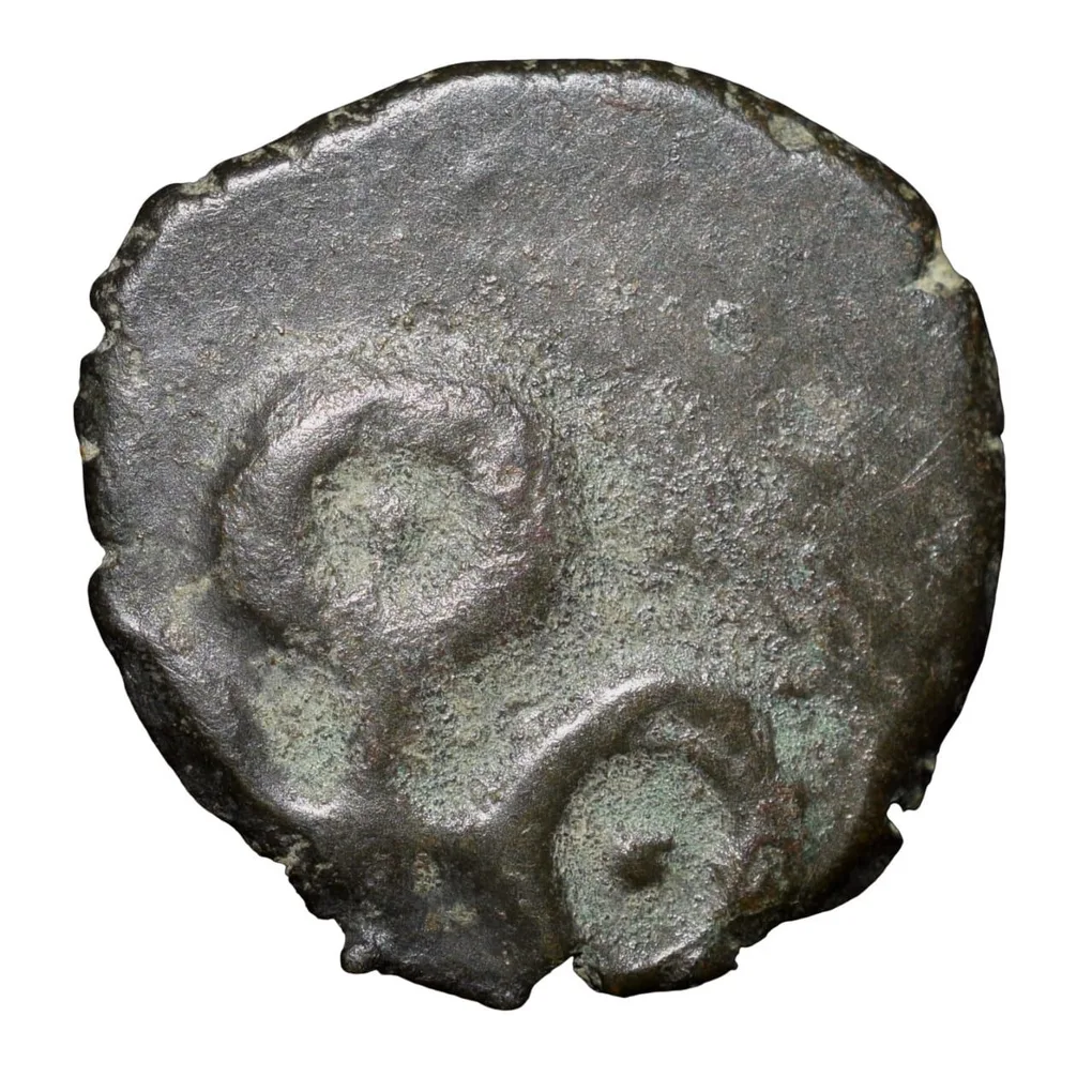 Potin Coin of Satakarni (1st Cen. BC) of Satavahana Dynasty from Vidarbha with Elephant/Ujjaini