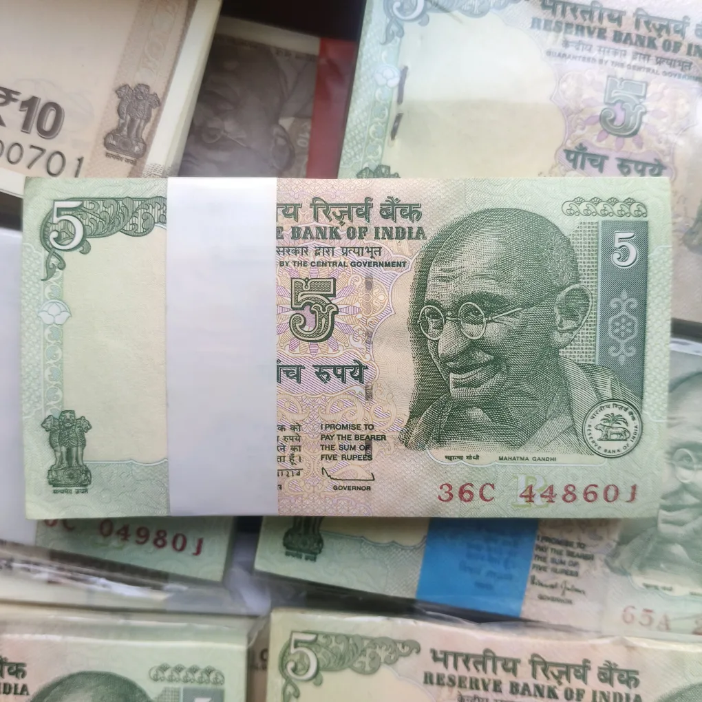 Rare 5 Rupee Tractor Issue Bundle Serial Wise 100 Notes Lowest Price Deal Signature D Subbarao
