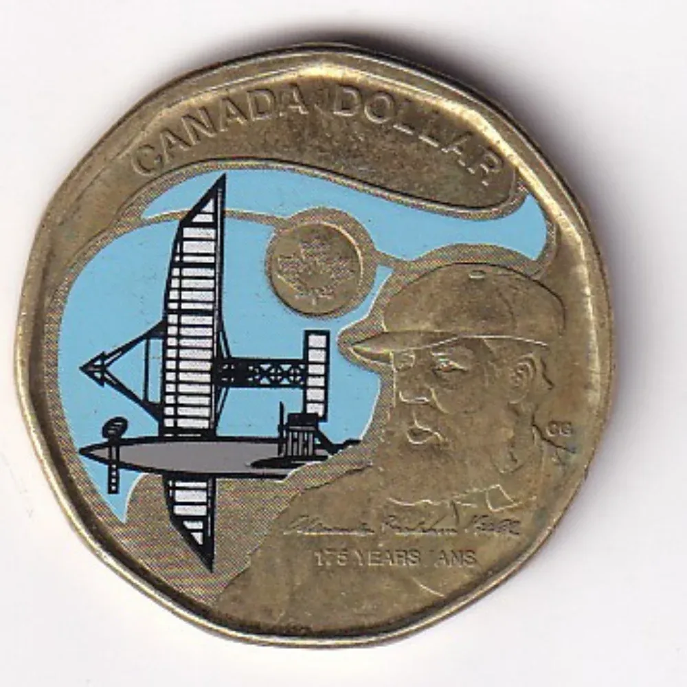Canada 1 Dollar (2022) Rare Coloured Coin