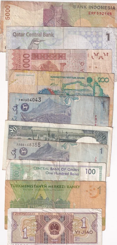 10 Different Counties World Bank Note Set (10 Pcs Lott)#Sku-41