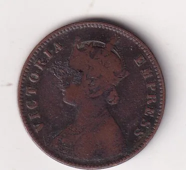 Indian princely states › Dhar, ¼ Anna 1887 - Victoria [Anand Rao Pawar III] Rare Coin #Z-168