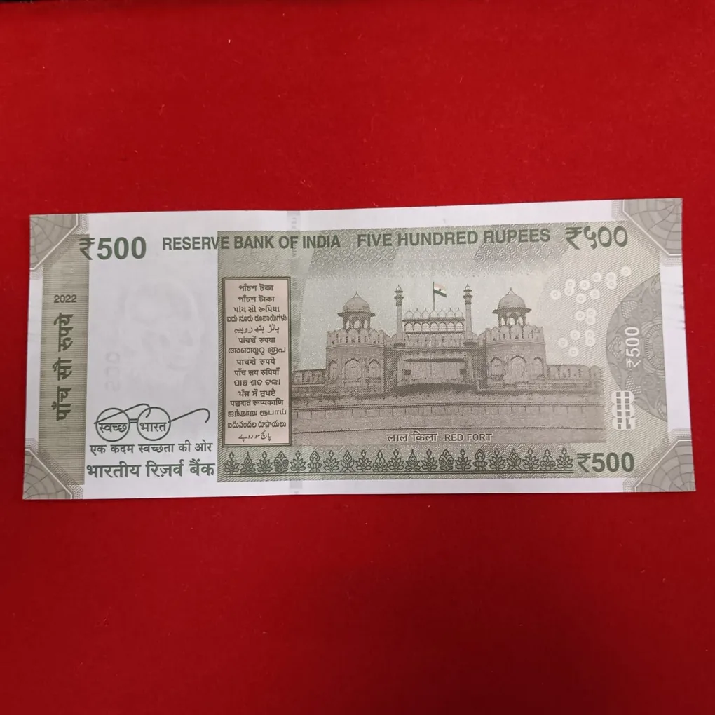 500 Rs Rare Fancy Number Note 666666 Gem Bunc Condition Sku 08