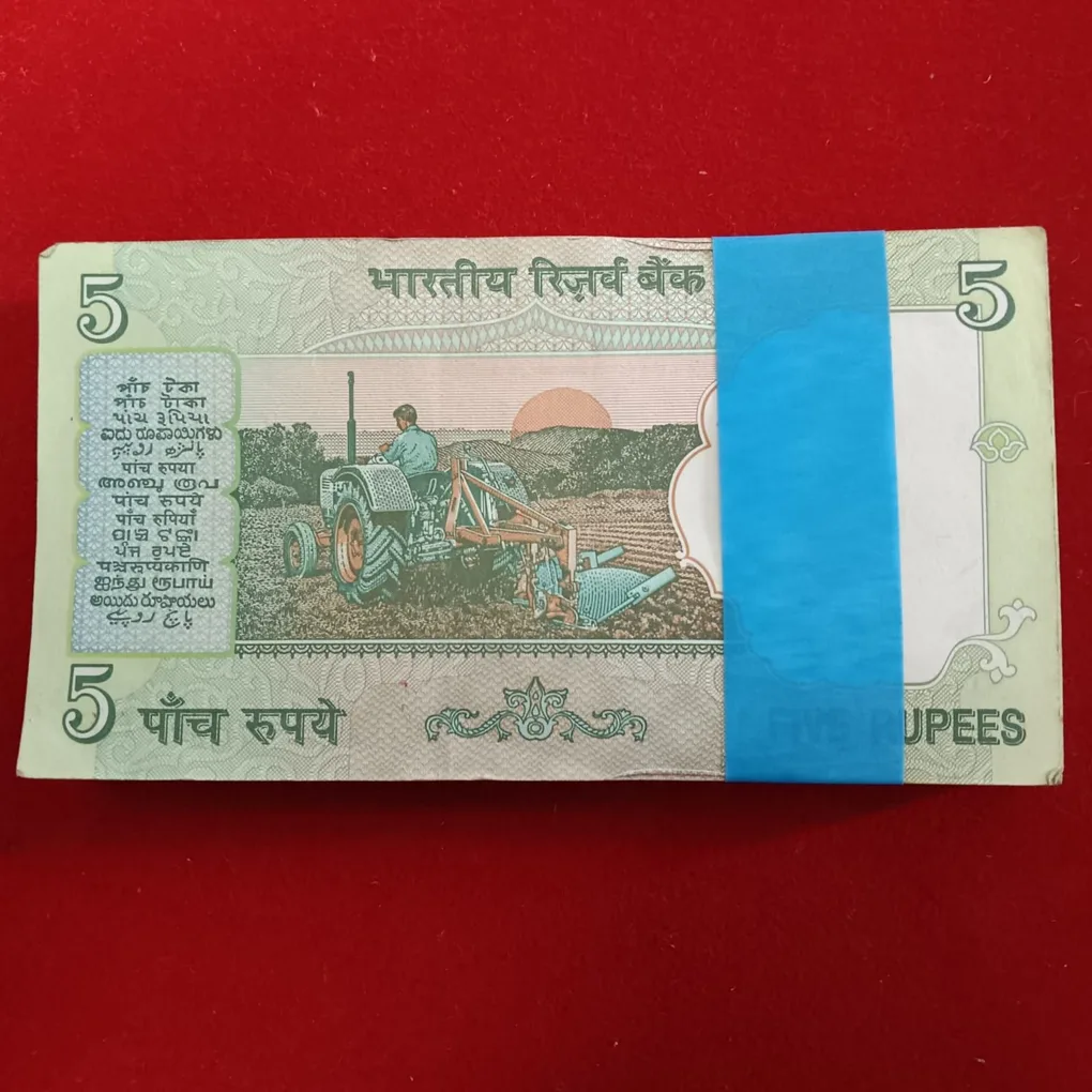 Five Rs Rare Mahatma Gandhi Full Bundle Governor Bimal jalan Gem Unc Condition 608401