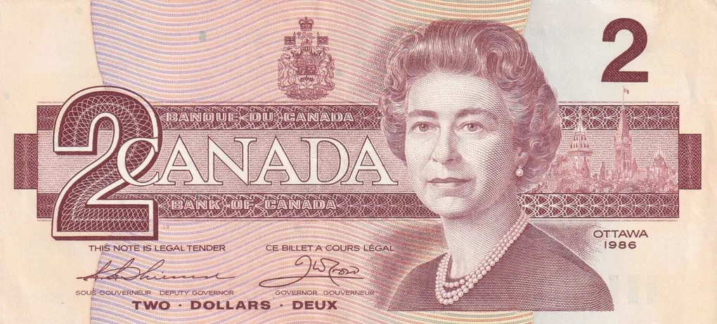 Canada 2 Dollars Rare Rare Note #B2