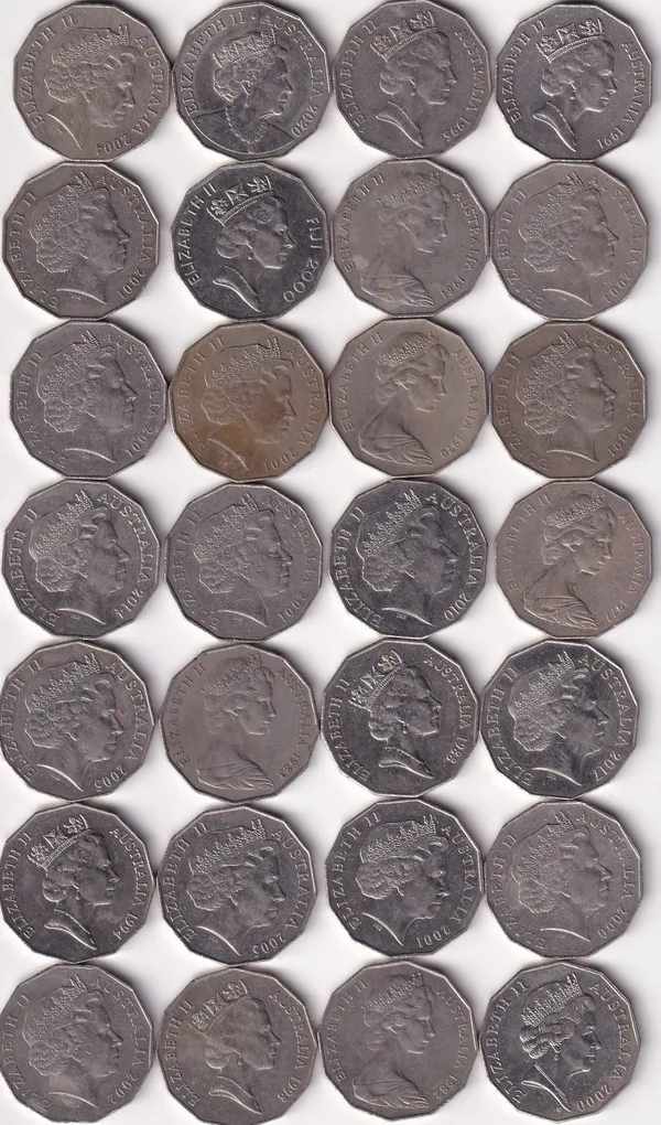 28 Different Australia Commemorative Half Dollar Rare Big Size Coin #AA-3