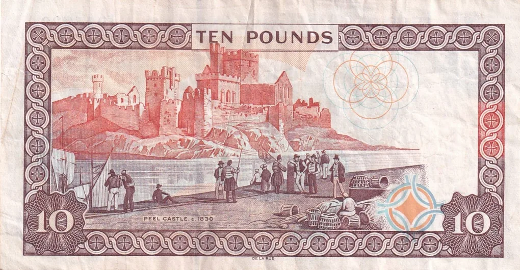 Isle of Man 10 Pounds - Elizabeth II Rare Note #B2