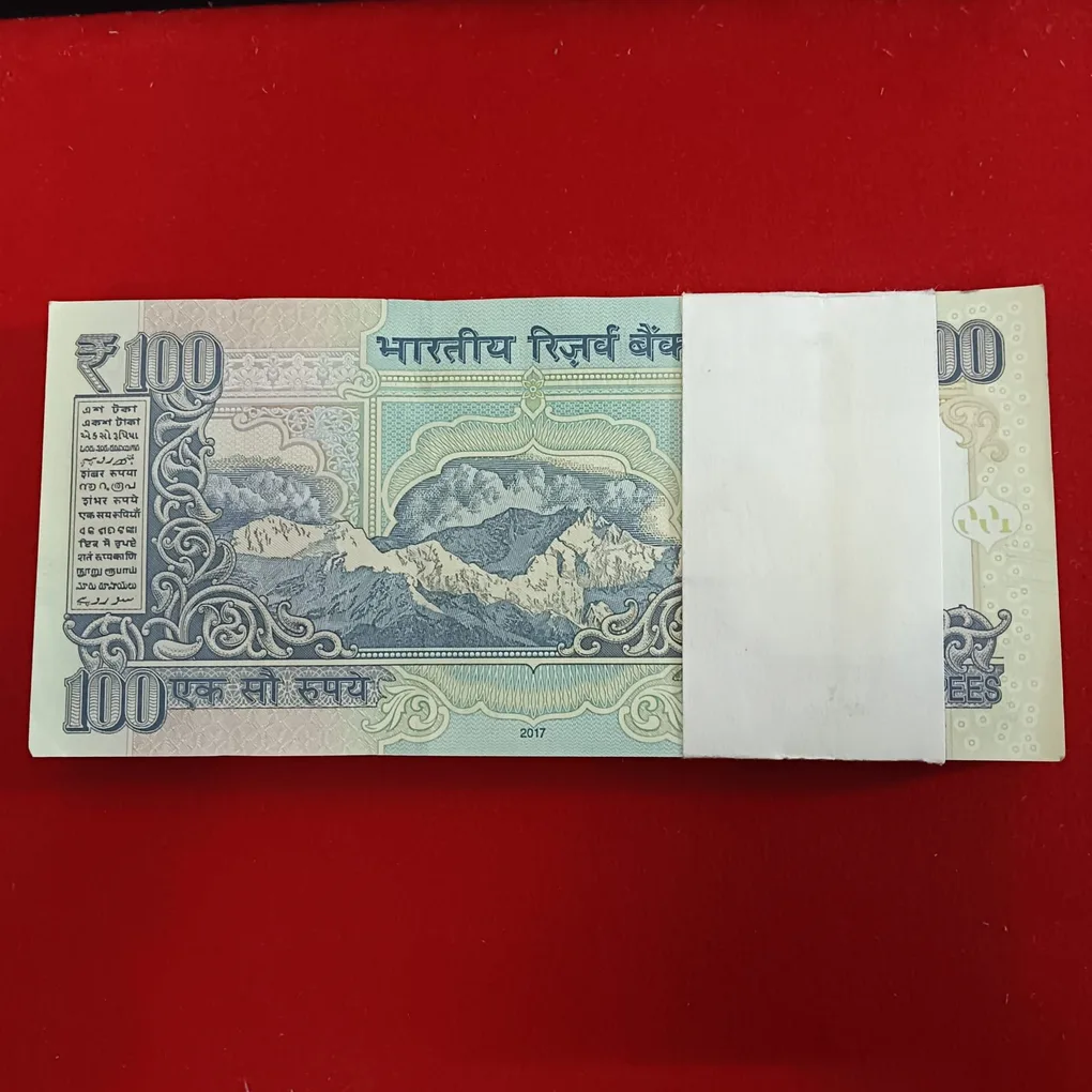 100 Rs Old Rare Full Bundle End 786 Governor Urjit Patel Unc Condition 2017 Year 774701