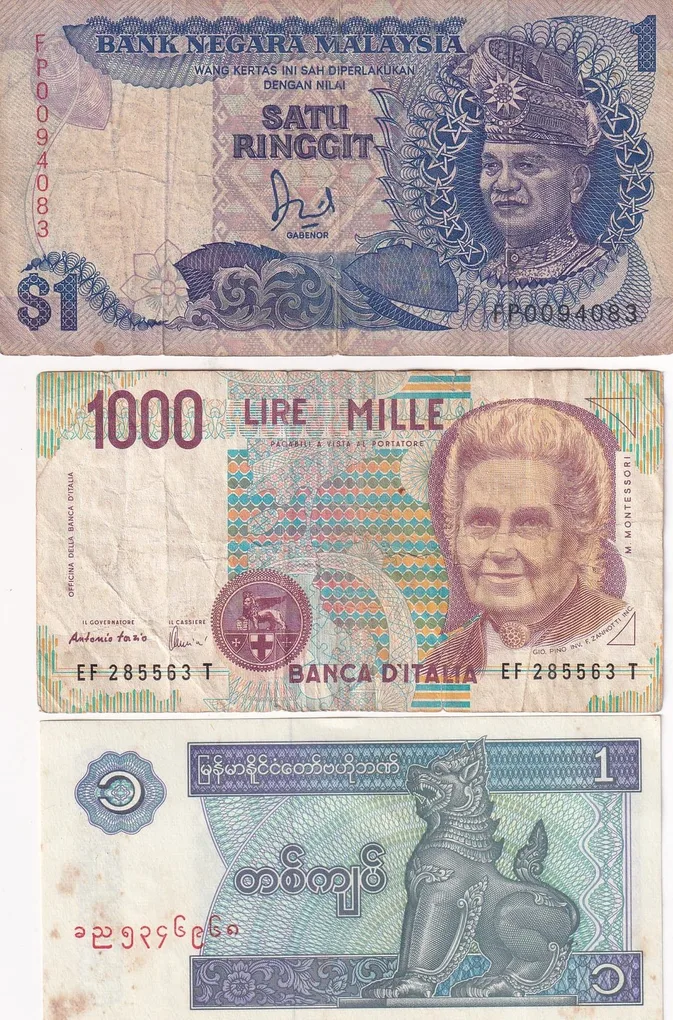 10 Different World Note (10 PCS Lott)