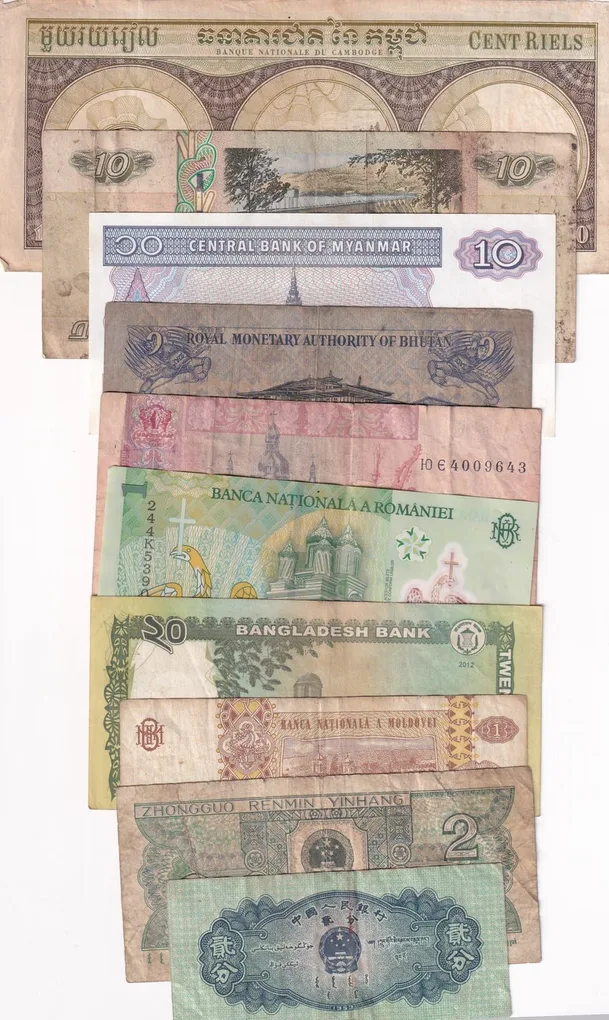 10 Different World Note (10 PCS Lott)#SK-53