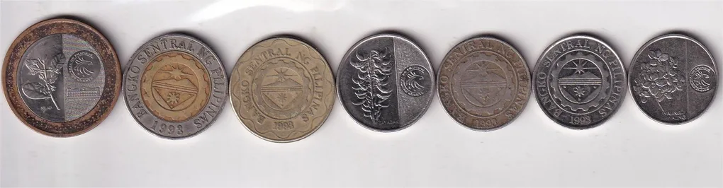 7 Different Philippines Coin Set (7 Pcs Lott)#AA-34