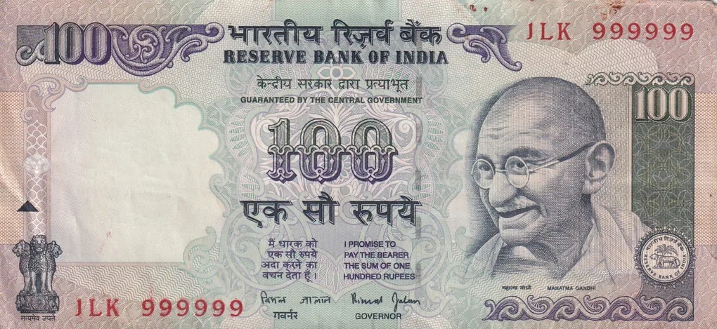 999999 Fancy Number 100 Rupees Governor Bimal Jalan Rare Note