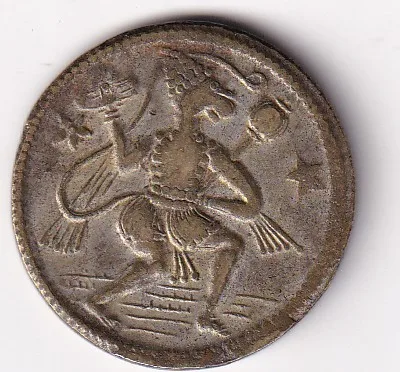 Hanuman Flying Brass Old Token 100% Original Rare Token #AA-66