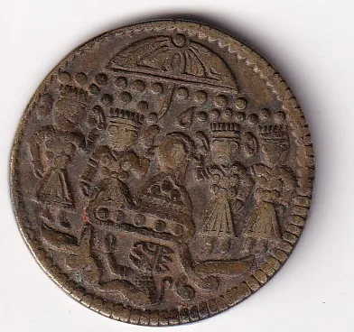 Hanuman Flying Brass Old Token 100% Original Rare Token #AA-67