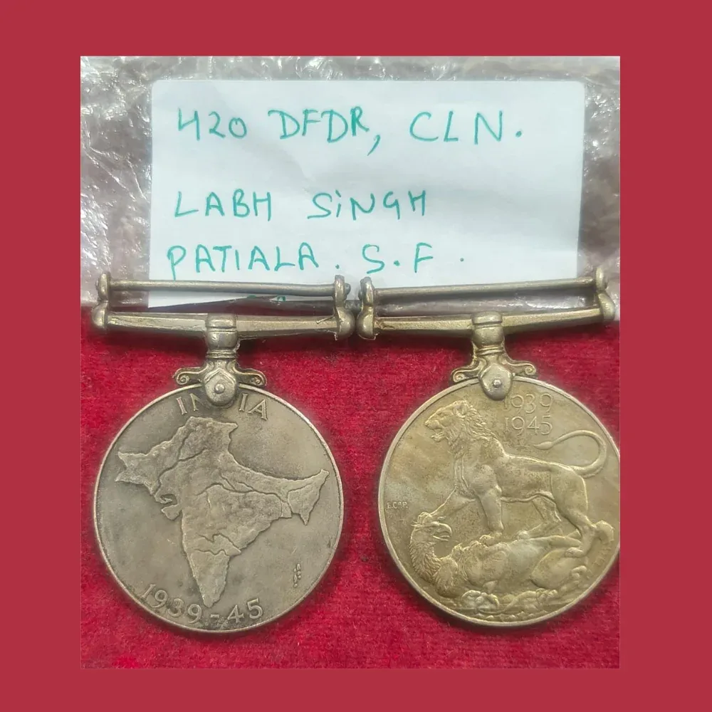 420 DFDR,CLN. Labh Singh Patiala. S.F Group Medal