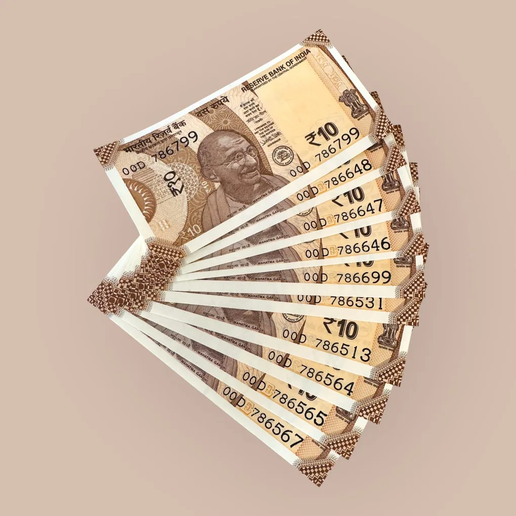 Rs 10 India Banknote Starting 786 India Banknote 10 notes Set