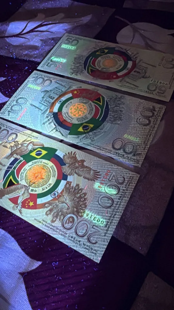 Brics Test Banknote Series Issued By Russia 50 100 and 200 Ultra Unique and Rare