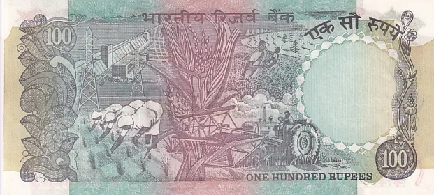 Agriculture Issue C Rangarajan Signature Unc 100 Rupees Note