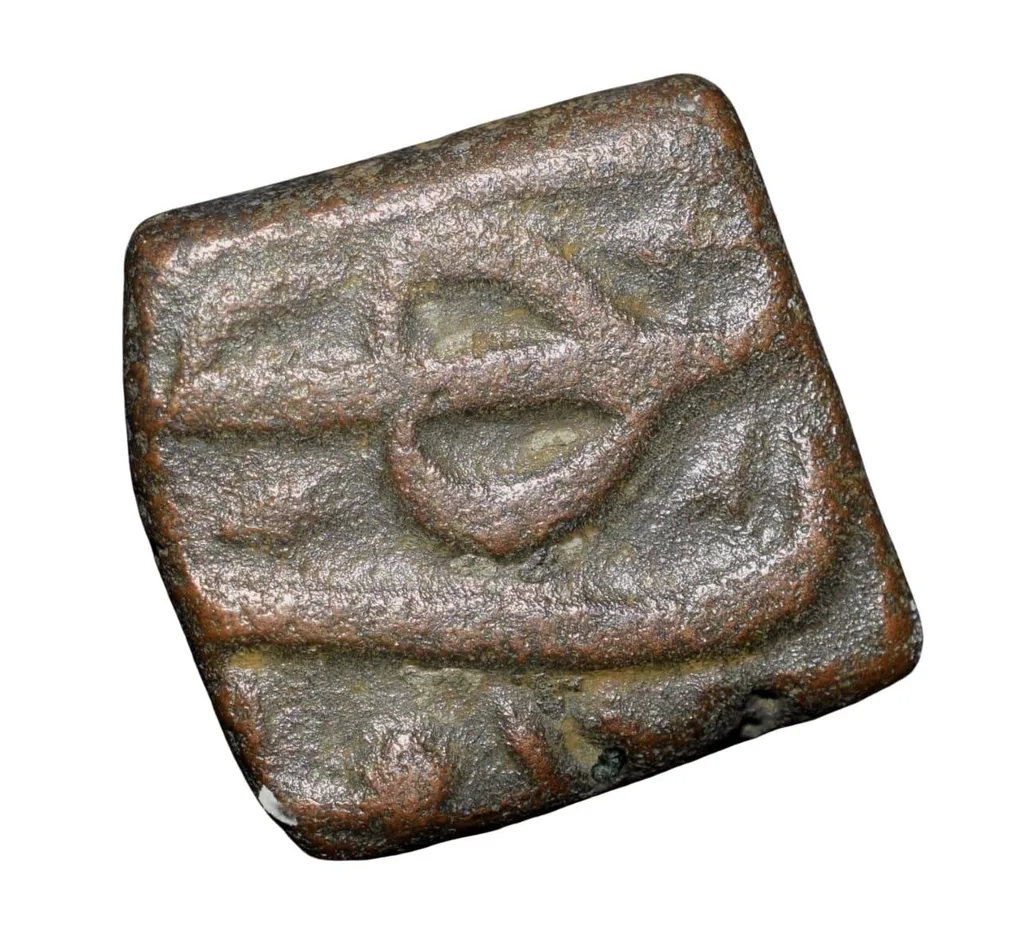 Copper Falus Coin of Shah Jahan(AD1628-1658) of Ujjain Mint Retrograde Obverse Rare