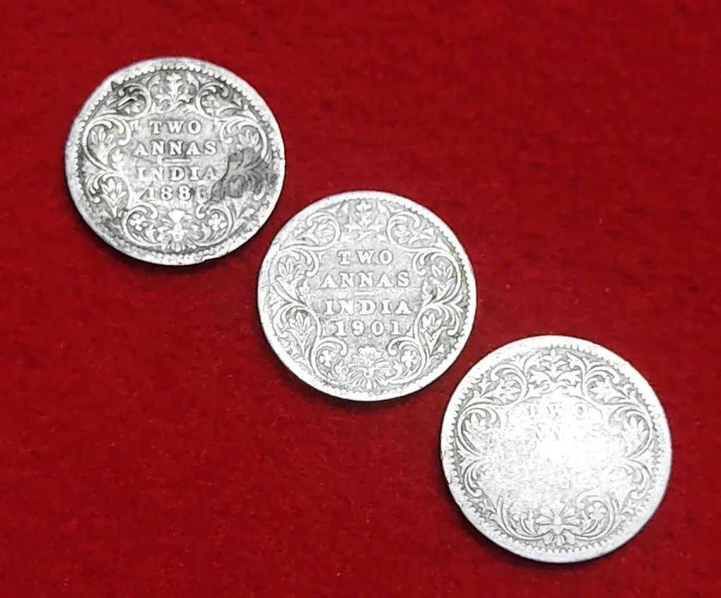 Two Anna Victoria Empress 3 Coin Set