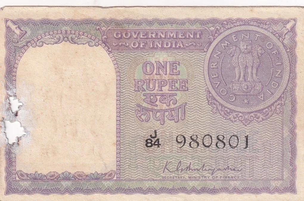 1 Rupees 1951 Governor K.G. Ambegaonkar Rare UNC Note