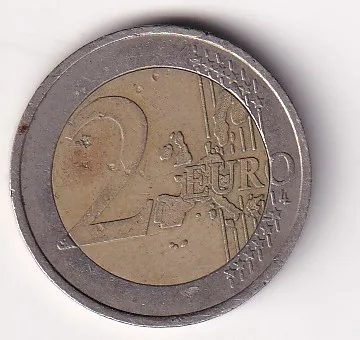 France 2 Euros (1st map) Bimetallic Coin#AA-98